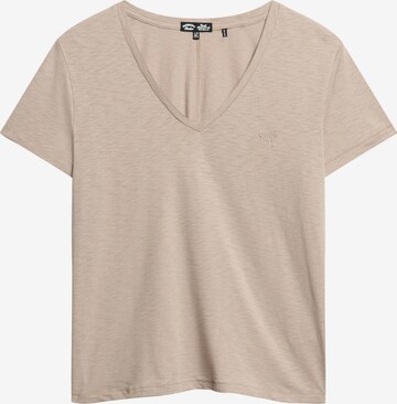 T-shirt Superdry en beige : devant