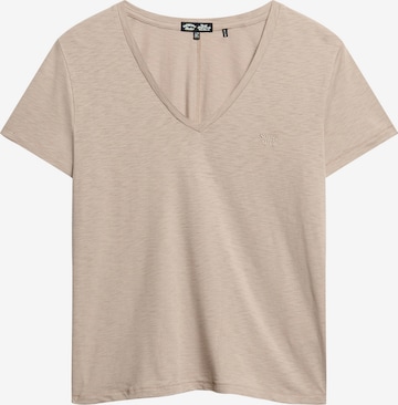 Superdry T-shirt i beige: framsida