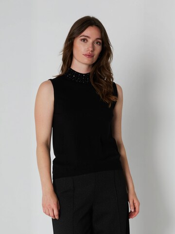 RUE de FEMME - Top ' Tirsa ' en negro: frente