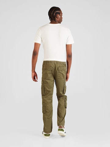 Regular Pantalon cargo HOLLISTER en vert