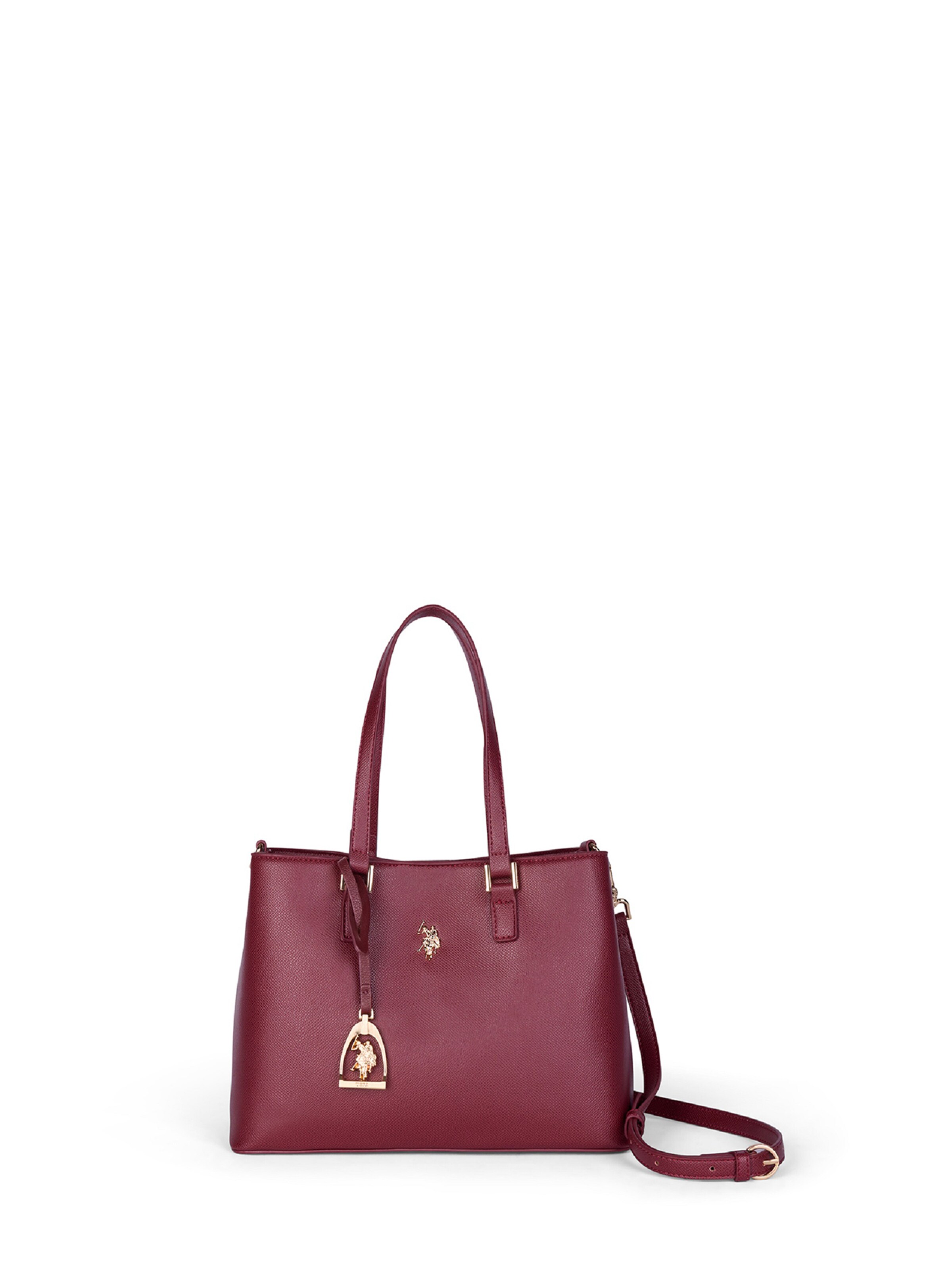 Borsa a mano di U.S. POLO ASSN. in lilla: frontale