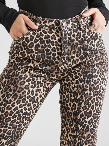 Monki Flared Broek in Bruin