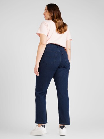 Levi's® Plus Normalny krój Jeansy '724 PL HR Straight' w kolorze niebieski