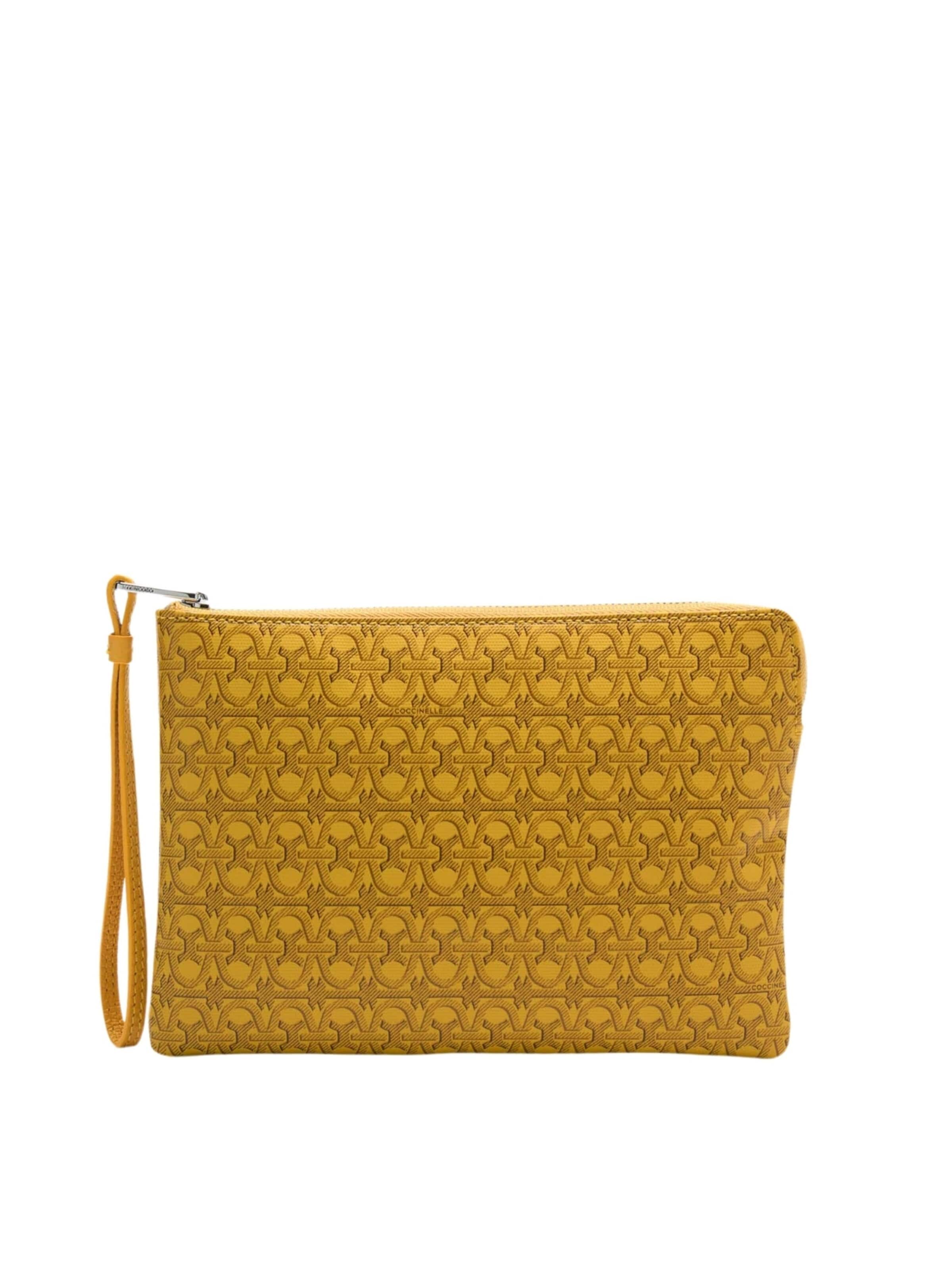 Coccinelle Clutch 'COCCINELLE ALIAS' in Geel: voorkant