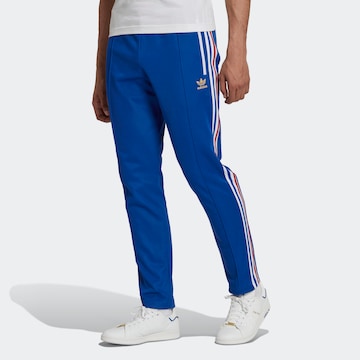 Regular Pantalon 'Beckenbauer' ADIDAS ORIGINALS en bleu : devant