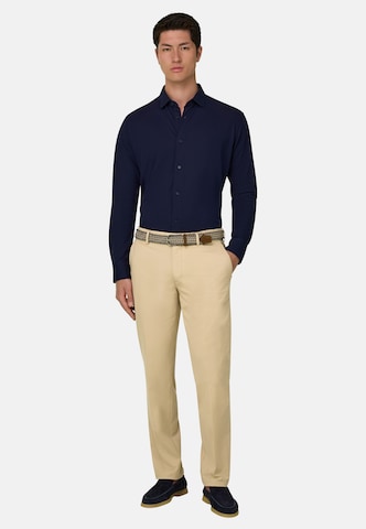 Coupe slim Pantalon chino Boggi Milano en marron