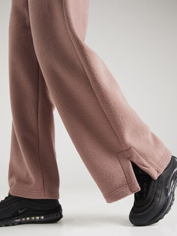 Nike Sportswear Wide leg Broek in Bruin