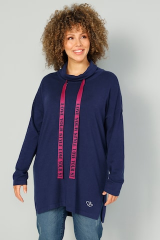 MIAMODA Sweater in Blue: front