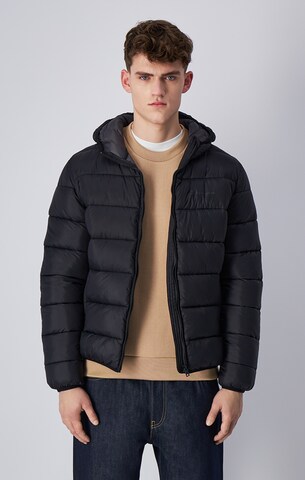 Champion Authentic Athletic Apparel Between-Season Jacket in Black: front