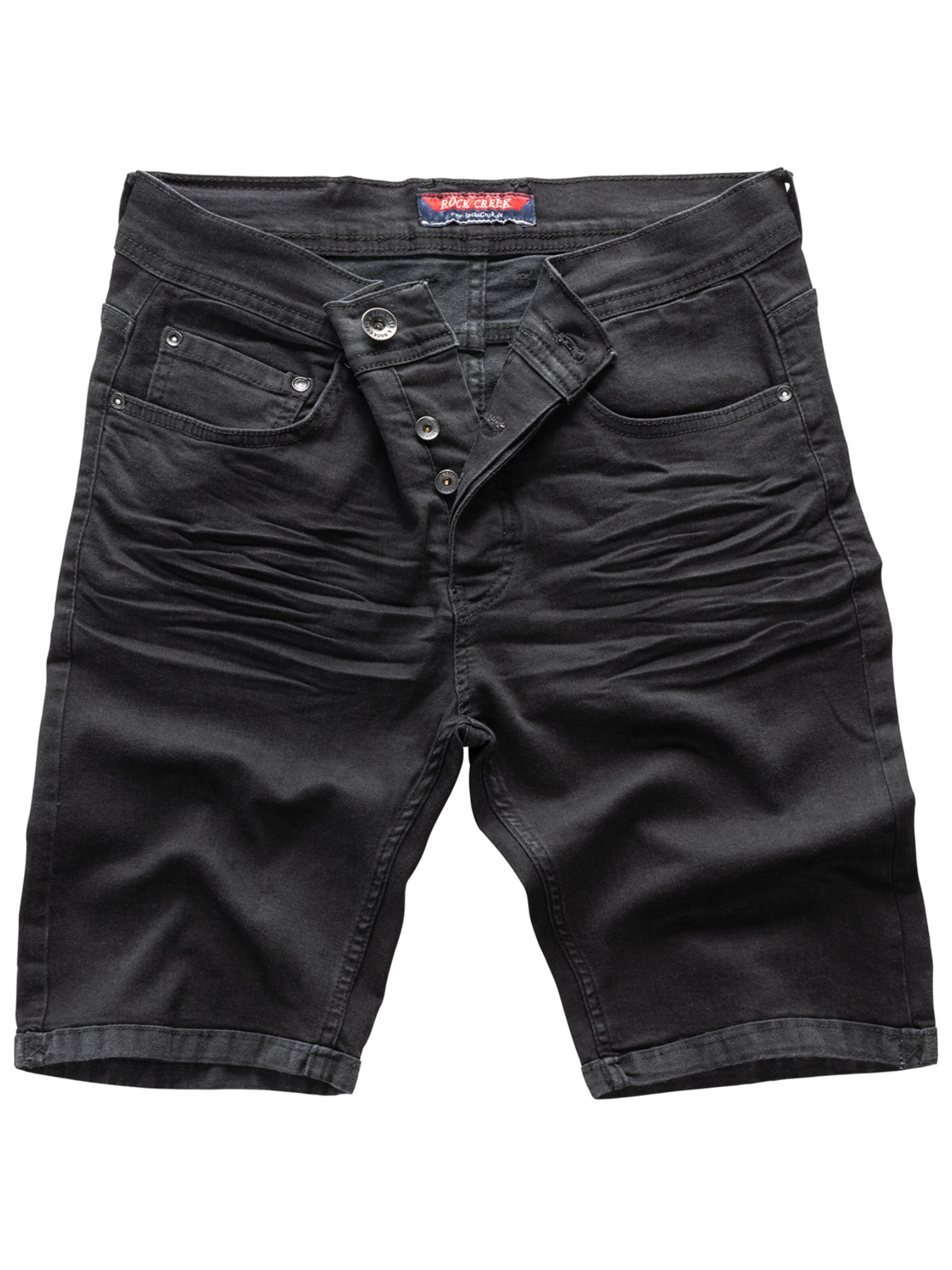 Rock Creek Shorts in Schwarz: Vorderseite