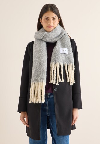 CECIL Schal in Grau: Vorderseite