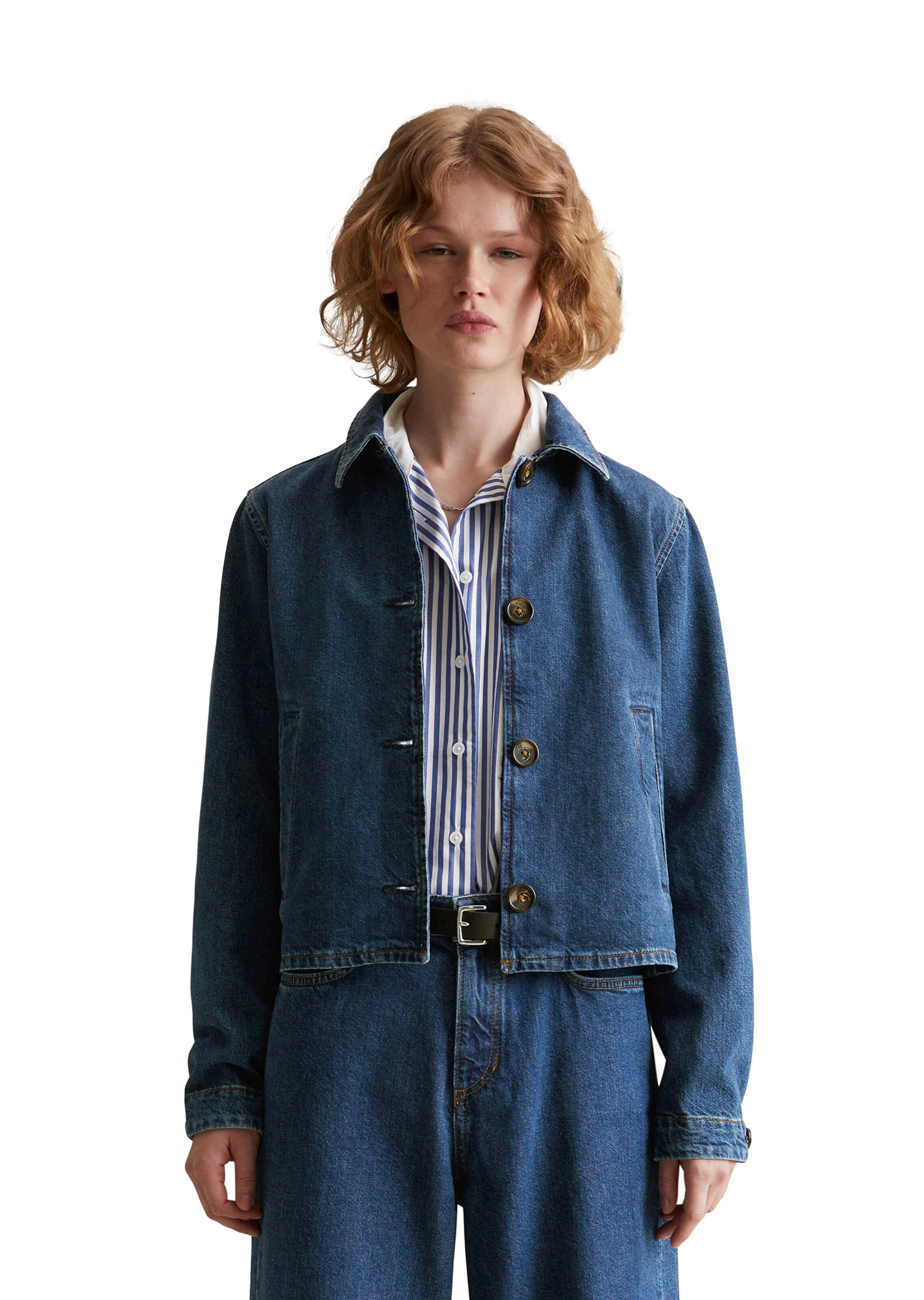 Marc O'Polo DENIM Jacke in Blau: Vorderseite