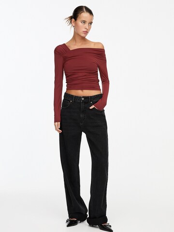T-shirt Pull&Bear en marron