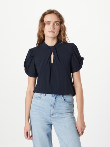 T-shirt 'IRVETTE' Lauren Ralph Lauren en bleu : devant