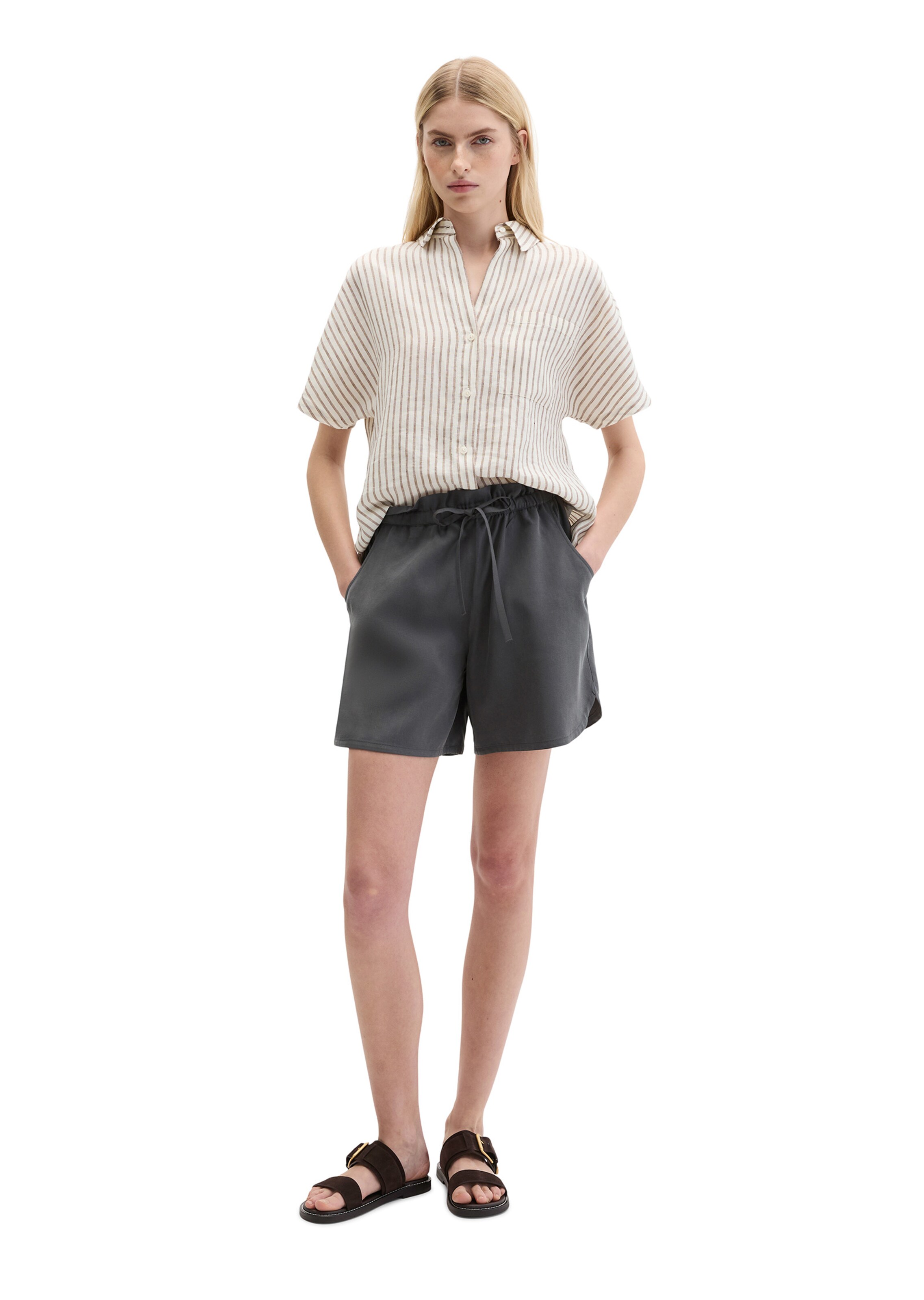 Marc O'Polo Slimfit Hose in Grau: Vorderseite