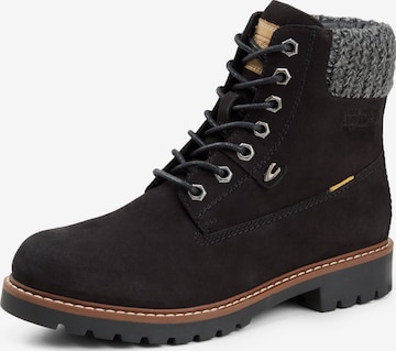 CAMEL ACTIVE Schnürstiefelette in Schwarz: Vorderseite