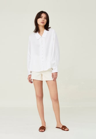 Lexington Shirtbluse 'ELSA' in Weiß