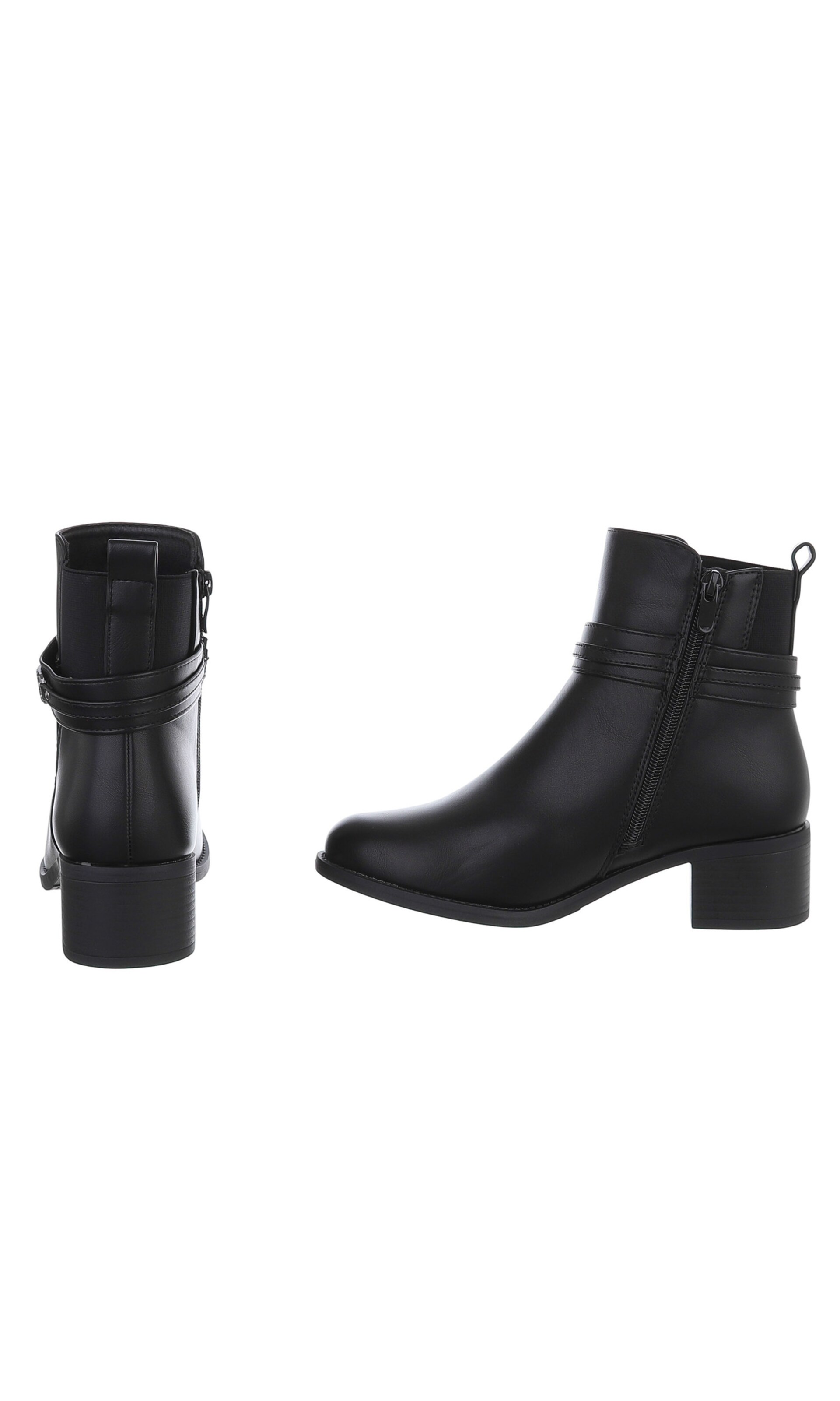 Ital-Design Stiefelette in Schwarz