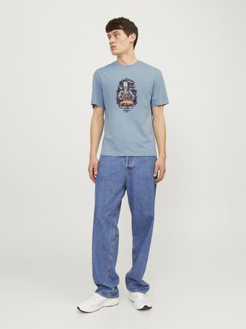 JACK & JONES Bluser & t-shirts 'JORSEVEN' i blå