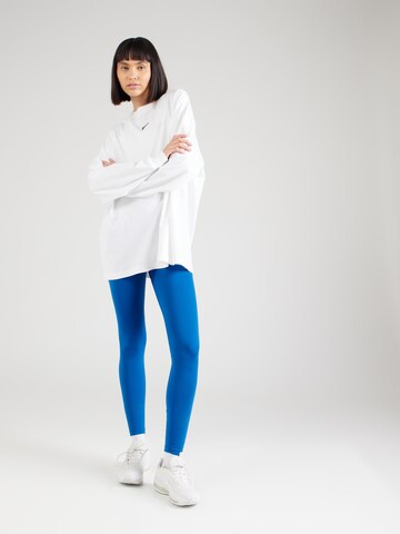 NIKE Skinny Workout Pants 'ONE' in Blue