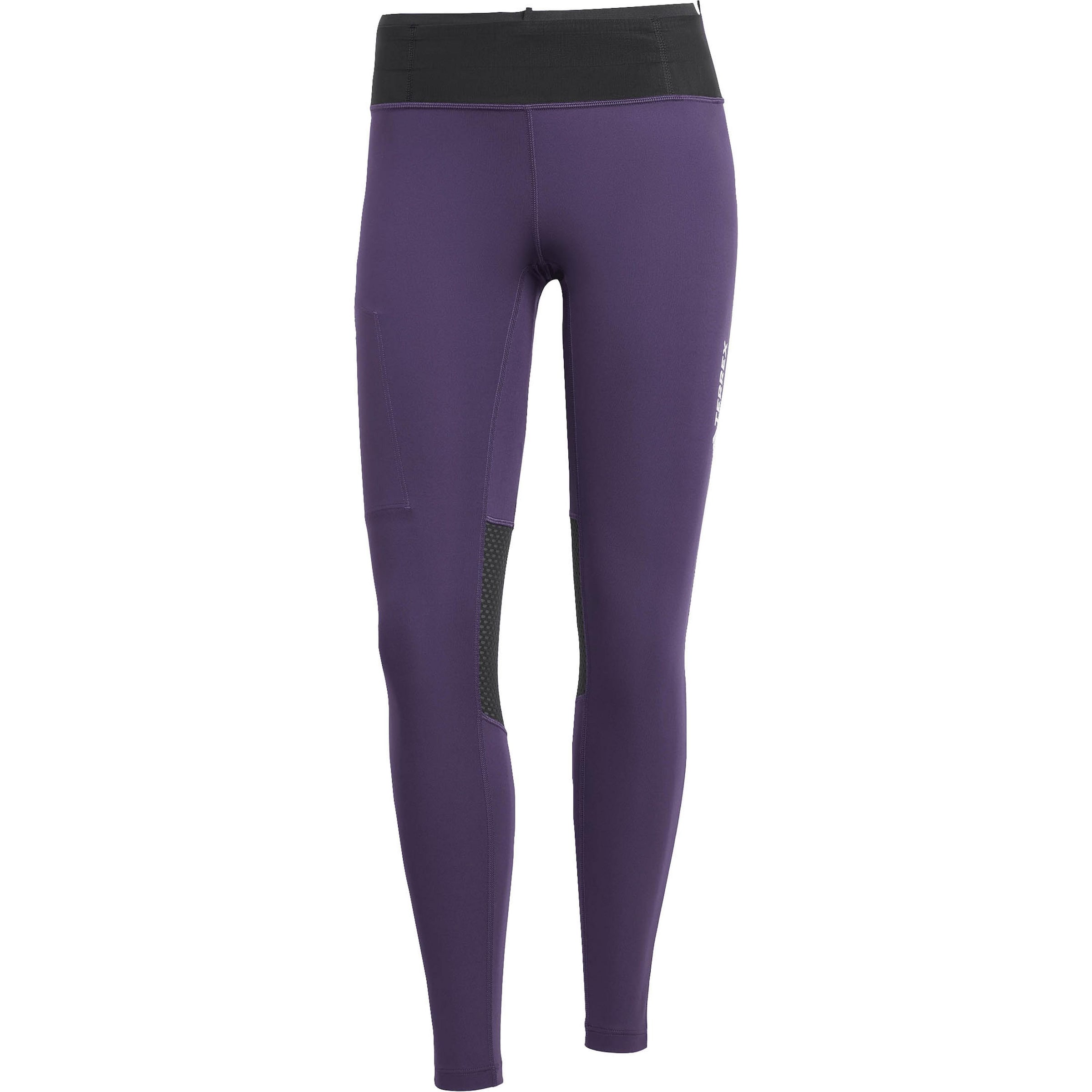 ADIDAS TERREX Skinny Workout Pants 'XPERIOR' in Purple: front