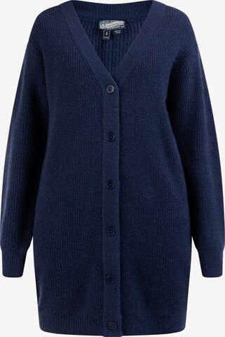 DreiMaster Vintage Gebreid vest in Blauw: voorkant