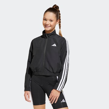 Geacă sport 'Essentials' de la ADIDAS SPORTSWEAR pe negru: față