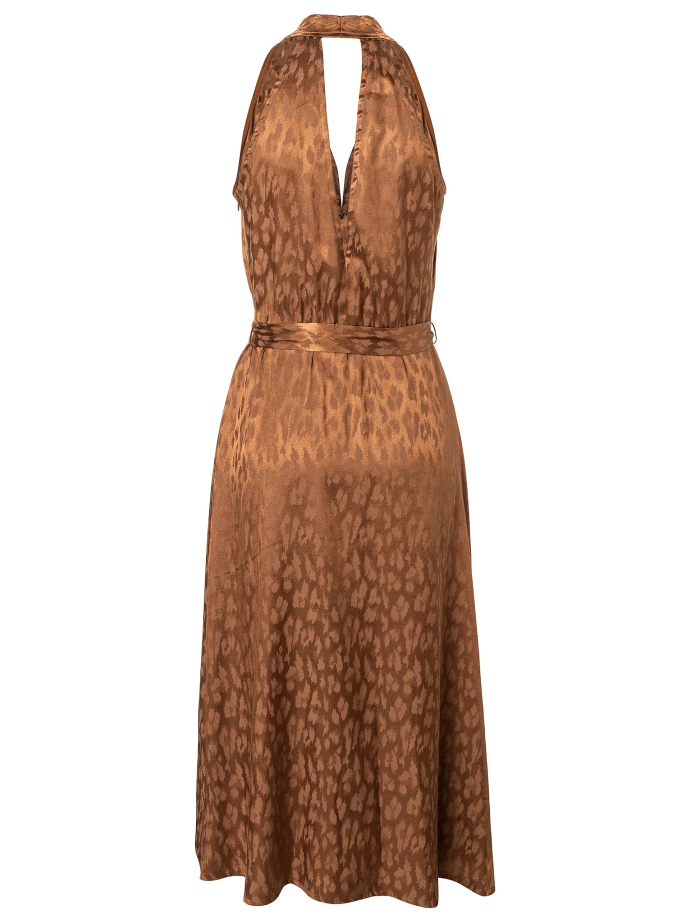 Ana Alcazar Kleid  ' Dasha ' in Braun: Vorderseite