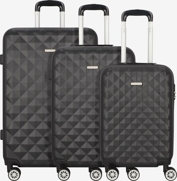 Worldpack Suitcase Set 'Diamond' in Black: front