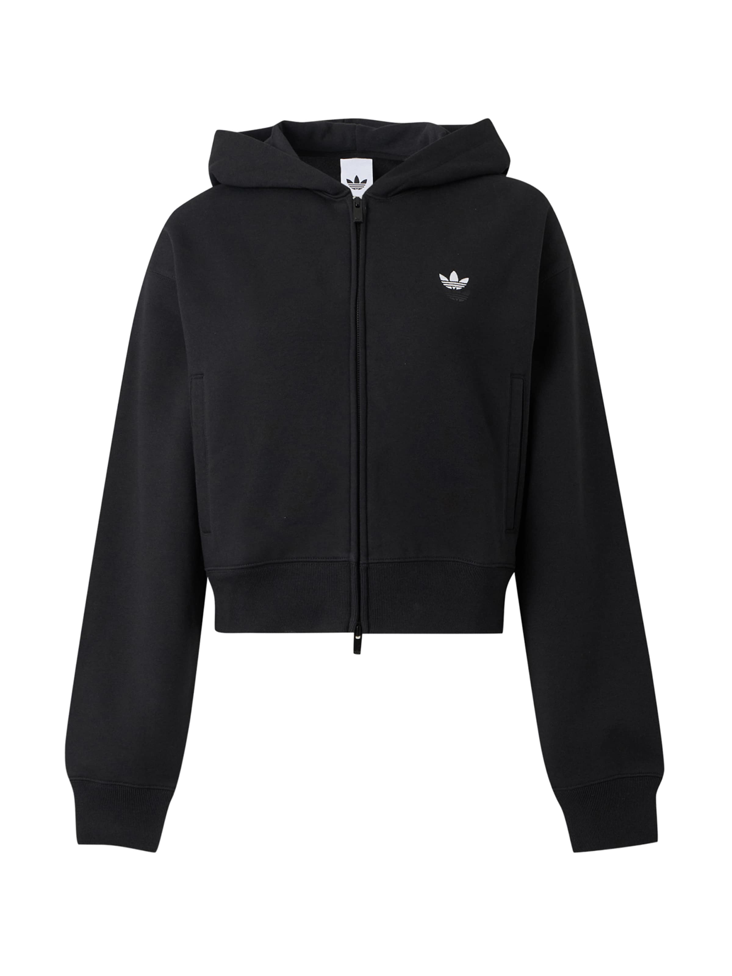 ADIDAS ORIGINALS Sweat jacket 'ESS' in XS in Black, Item view