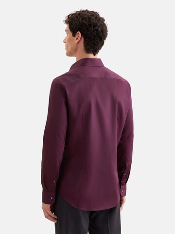 SEIDENSTICKER Slim Fit Hemd 'Smart Classics' in Rot