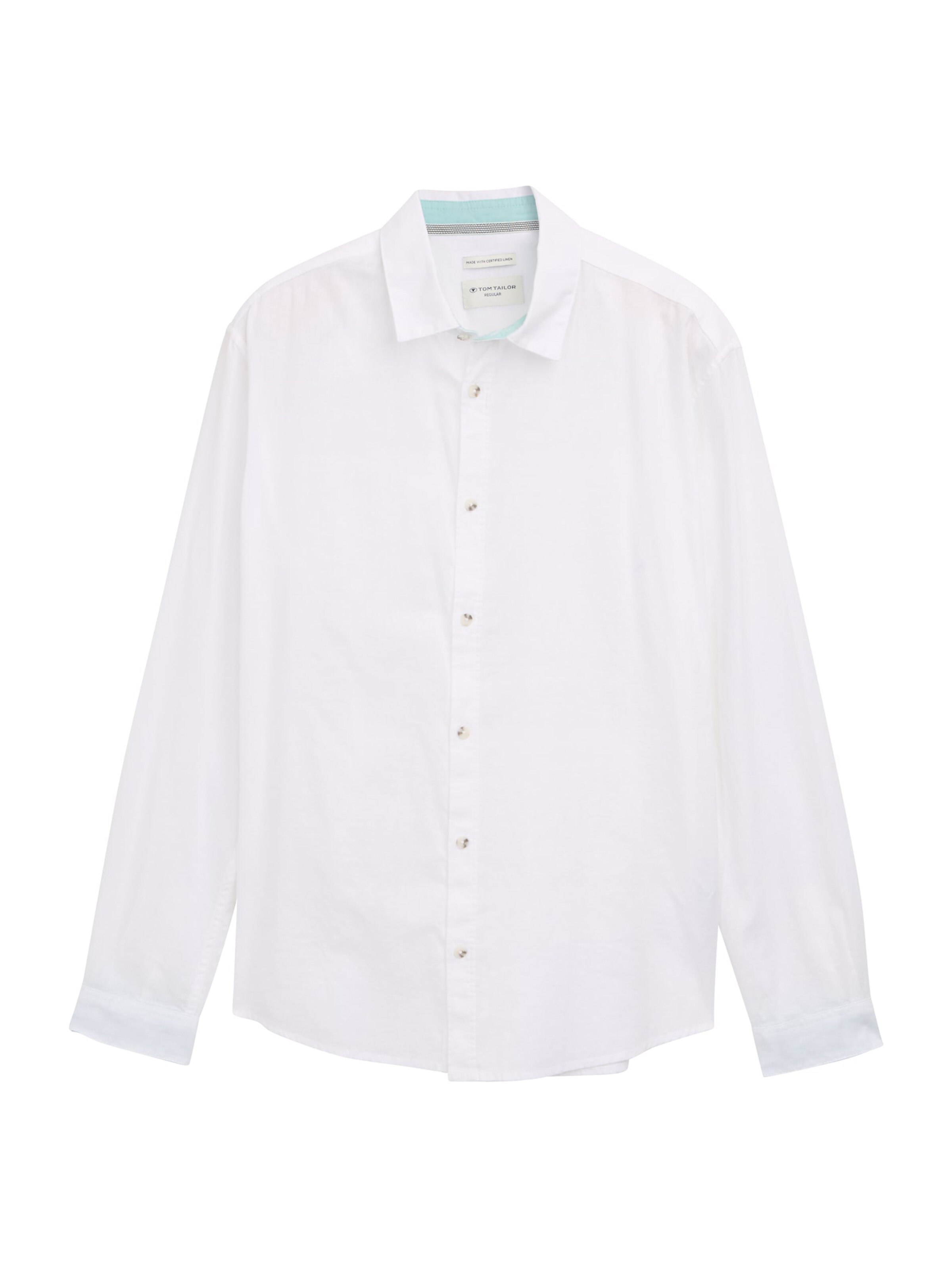 TOM TAILOR Overhemd in Wit: voorkant