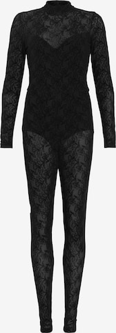 AllSaints - Jumpsuit en negro: frente