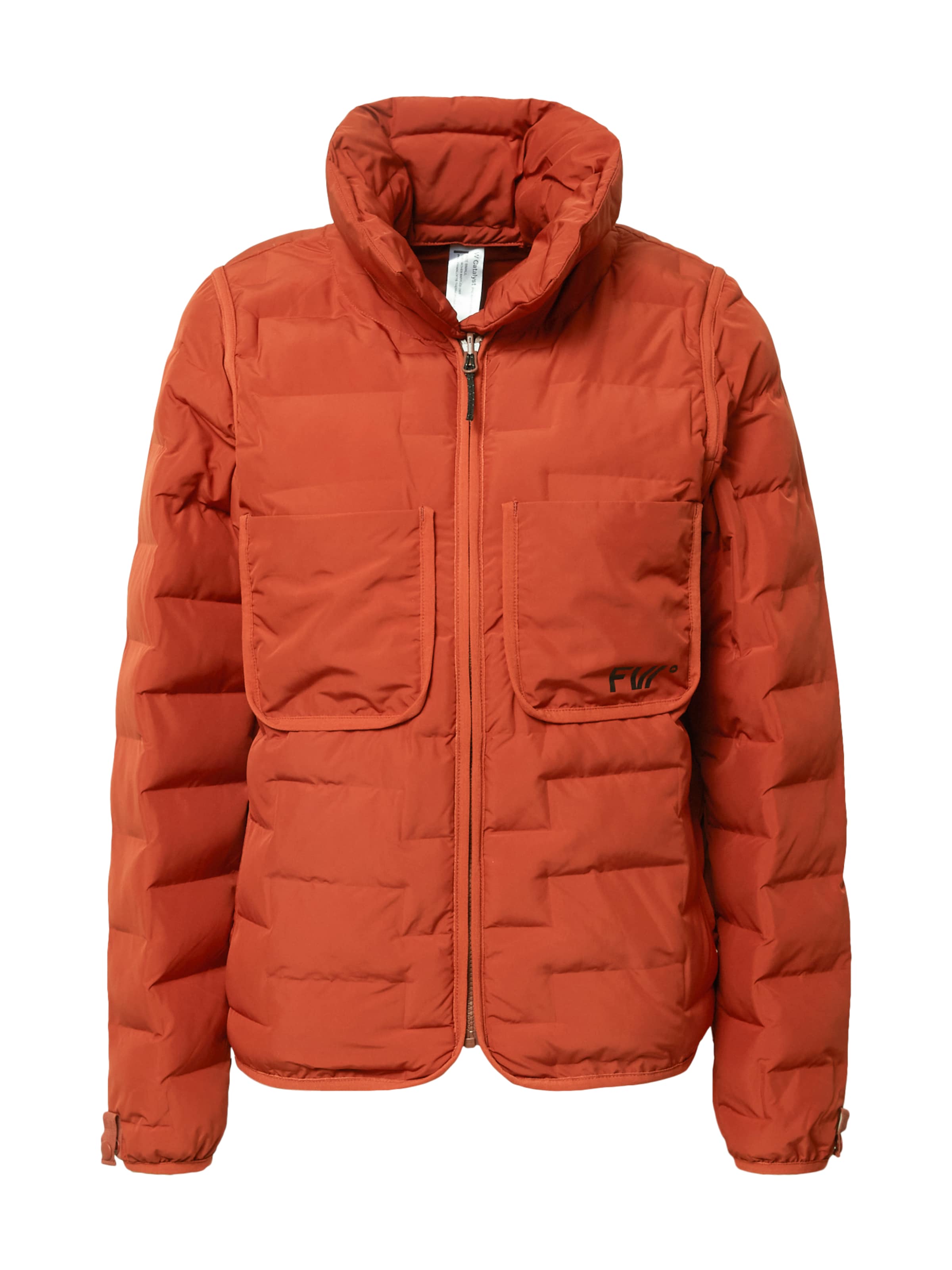 FW Veste mi-saison en rouge orangé / noir, Vue avec produit