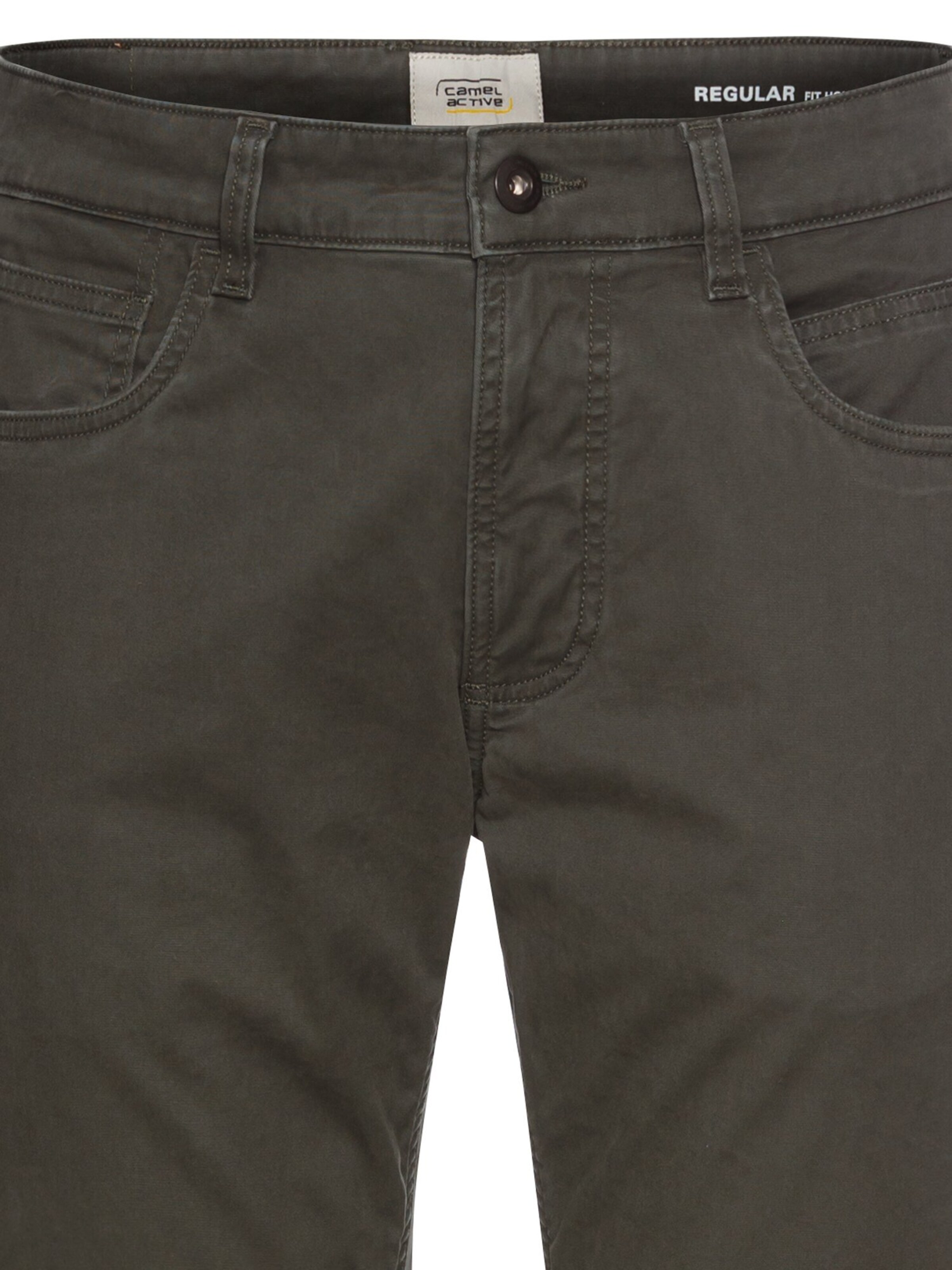 CAMEL ACTIVE Regular Regular Fit 5-Pocket Hose mit Fütterung in Grün