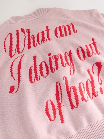 Geacă tricotată de la Rockett St George pe roz