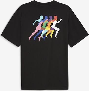 PUMA T-Shirt 'Love Marathon Grafik' in Schwarz