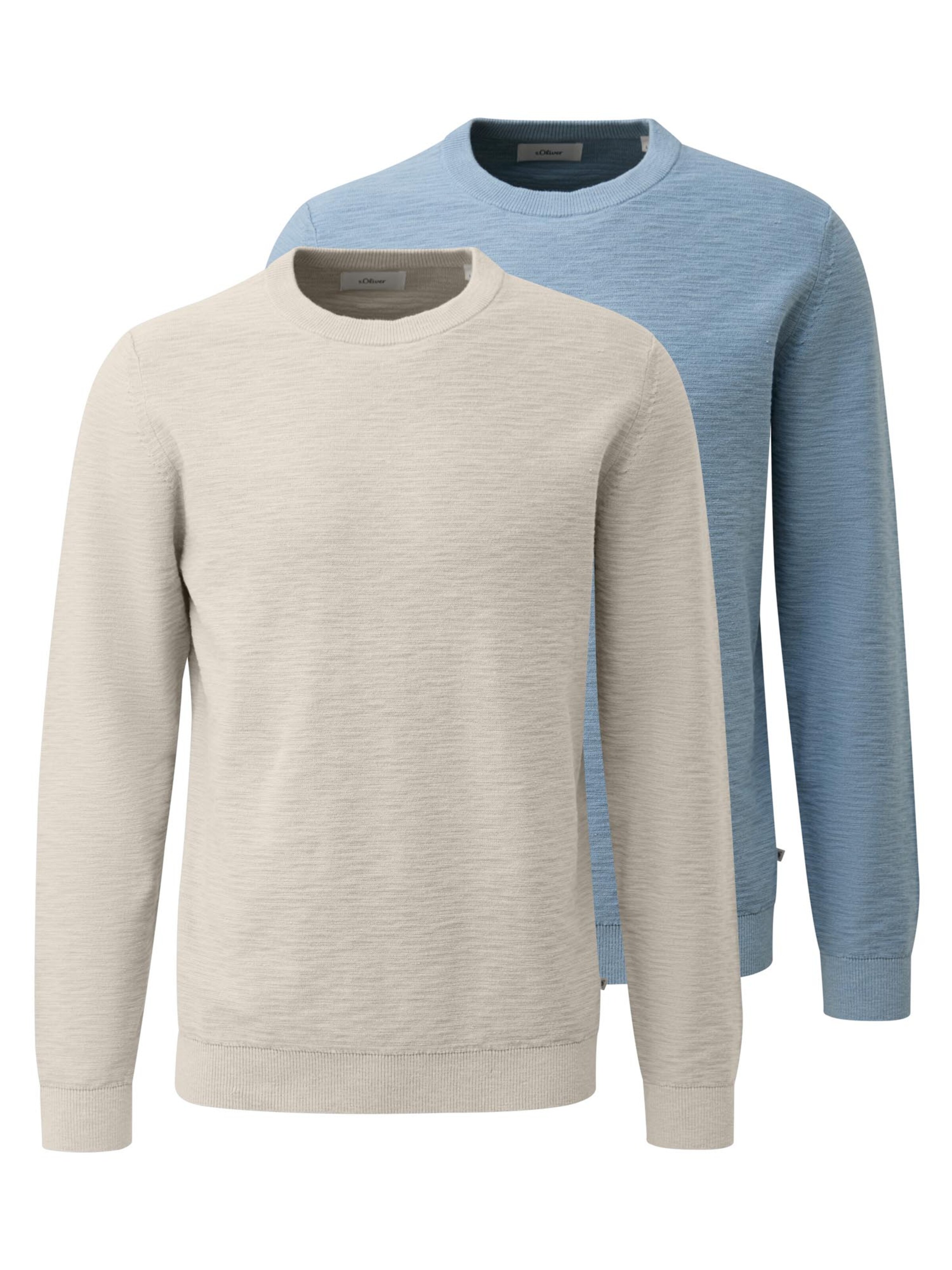 s.Oliver Sweatshirt 'Basic' in Blue: front