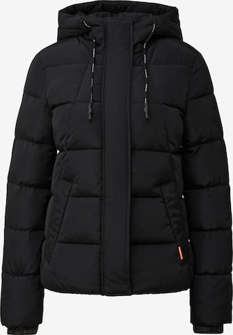 QS Winterjacke in Schwarz: Vorderseite