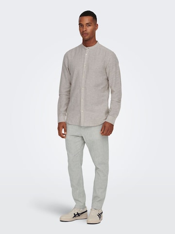 Regular Pantalon 'Linus' Only & Sons en gris