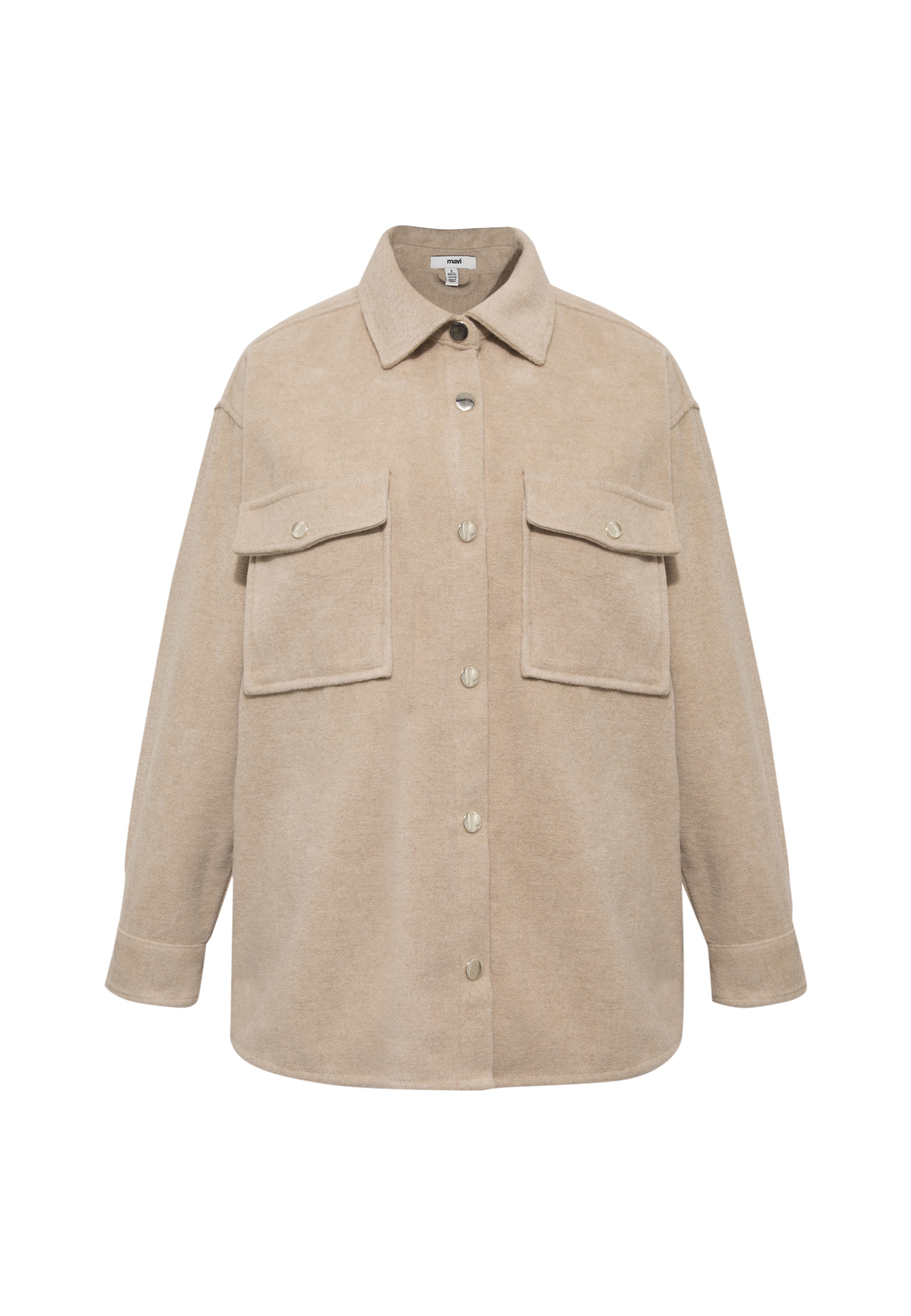 Mavi Bluse in Beige: Vorderseite