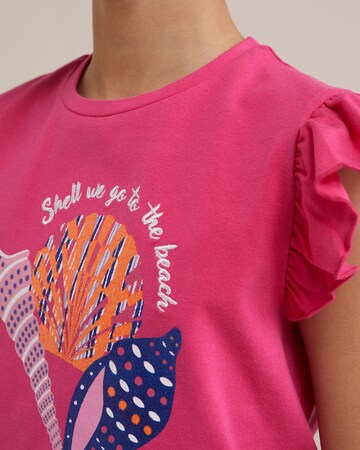 WE Fashion - Camiseta en rosa