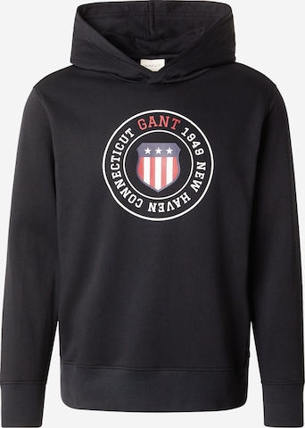 GANT Суичър в черно: отпред