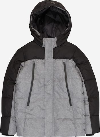 Jack & Jones Junior Winter Jacket 'FRIDAY' in Grey: front