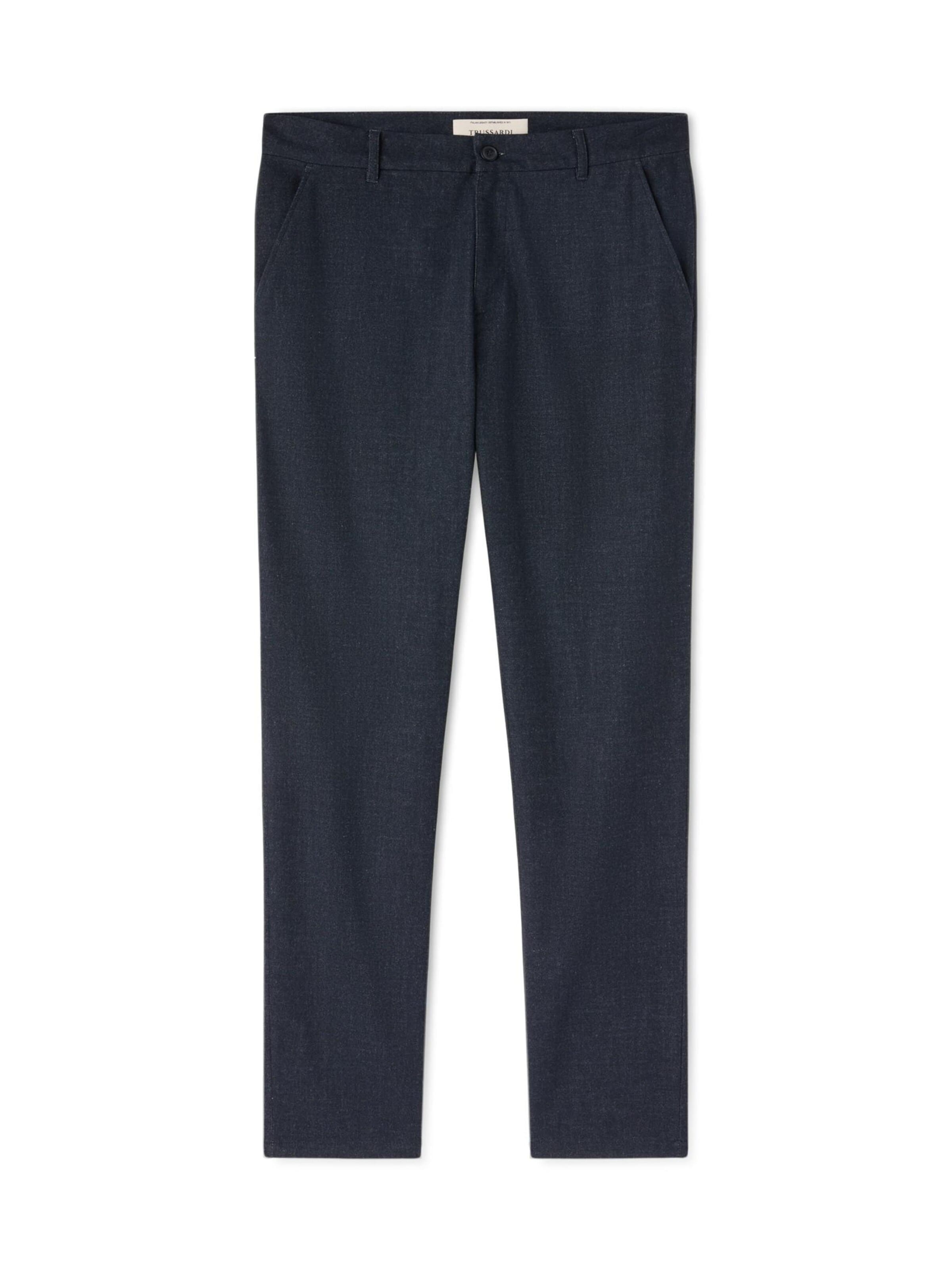 Trussardi Broek in Blauw: voorkant