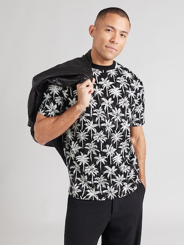 Karl Lagerfeld T-shirt i svart: framsida