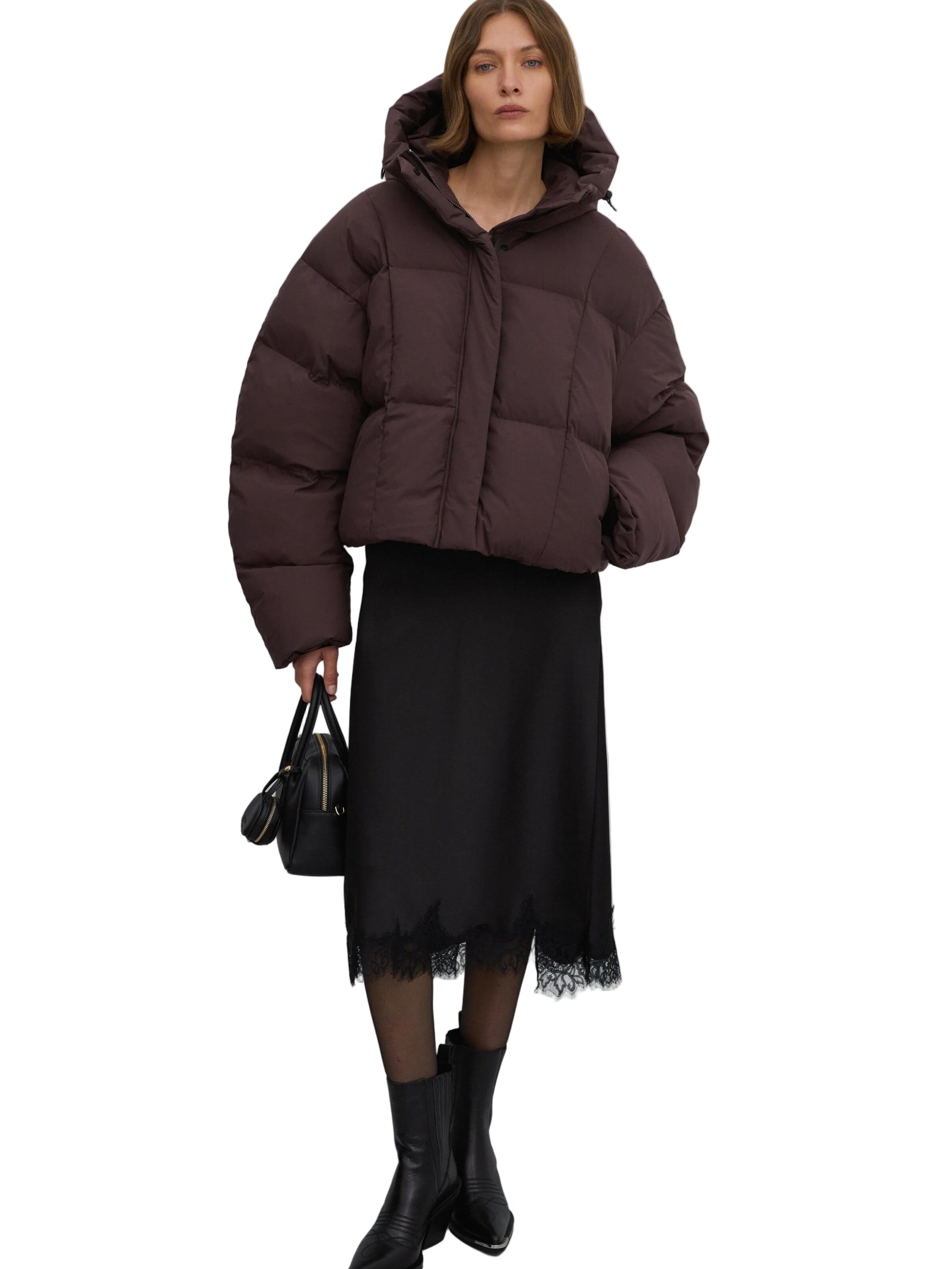 Estro Winterjacke '11443-280'‌‌‌‌‌‌‌‌ in Braun: Vorderseite