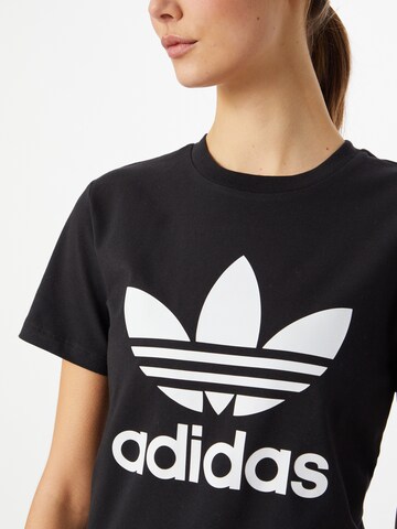 ADIDAS ORIGINALS Shirt 'Adicolor Classics Trefoil' in Black | ABOUT YOU