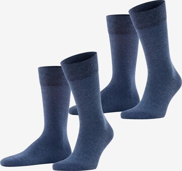 FALKE Socks 'Happy 2-Pack' in Blue: front