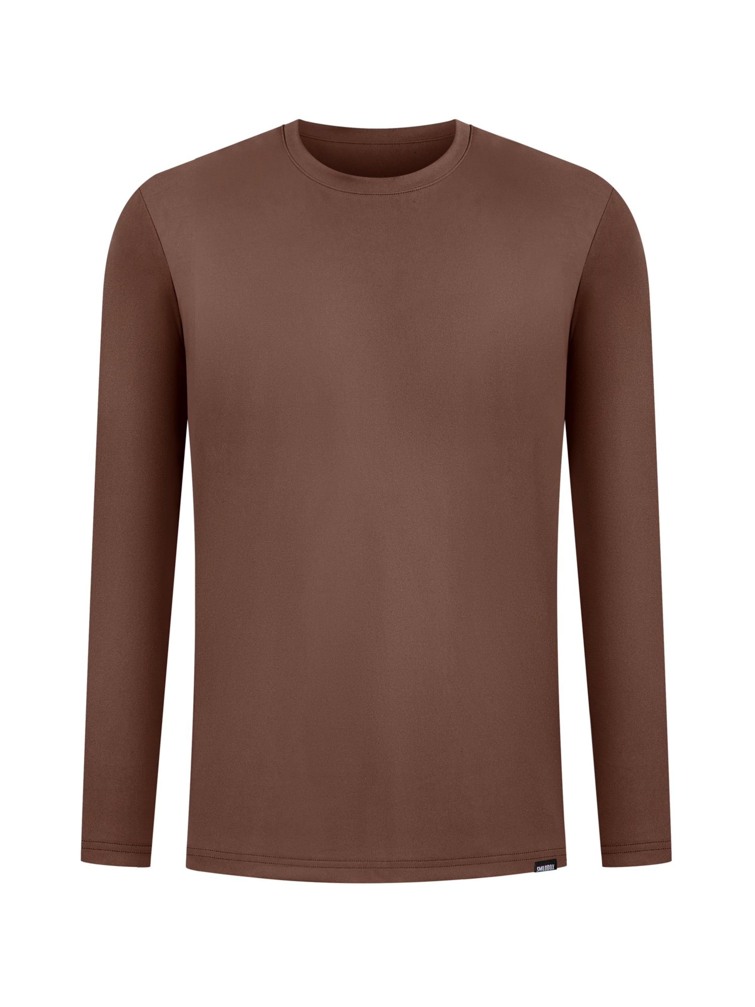 Smilodox Shirt 'Xion' in Bruin: voorkant
